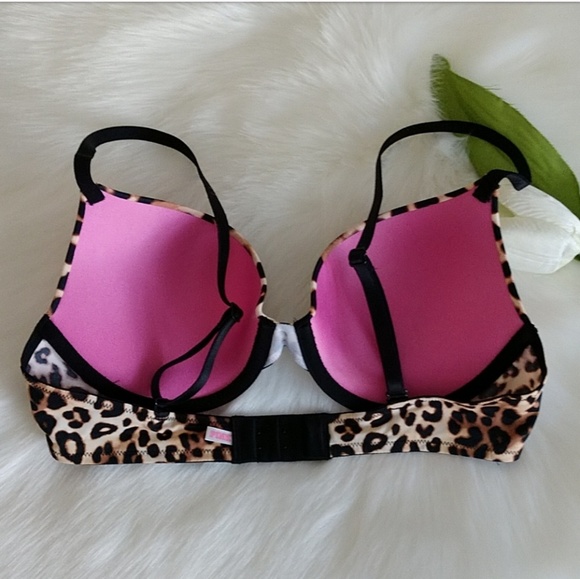 Size 34C🌺PINK VICTORIA'S SECRET PUSH-UP BRA - Picture 4 of 5